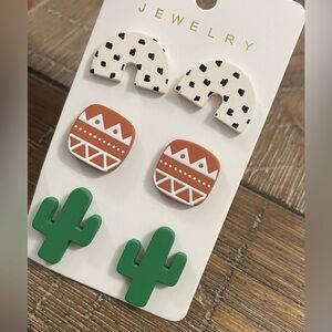 NWT 3 Piece Bohemian Desert Earring Set
